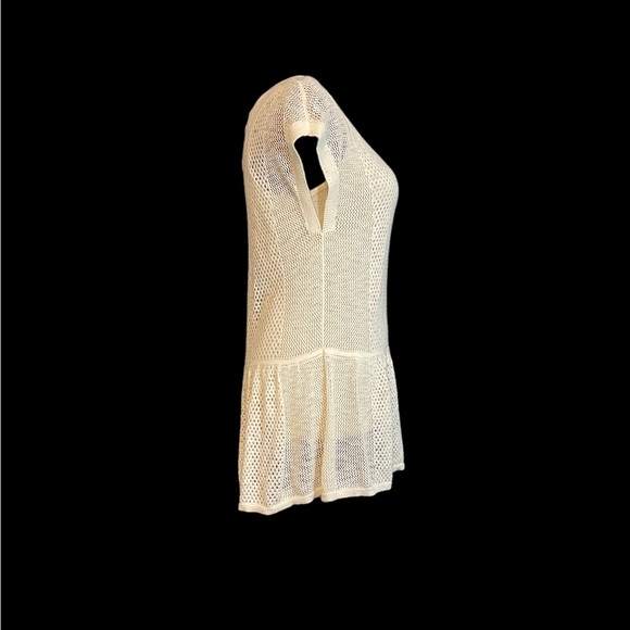 American Eagle Outfitters M Cotton Ivory Knit Sleeveless Sweater Top Set 54485 - Picture 4 of 11